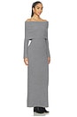 view 2 of 3 Over The Shoulder Rib Dress in Grey Heather