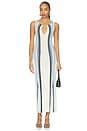 view 1 of 4 VESTIDO SIN MANGAS CON DRAPEADO in Ivory Multi