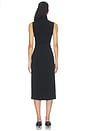 view 4 of 3 Funnel Neck Dress in Black