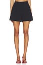view 1 of 6 Fluid Pleated Shorts in Black