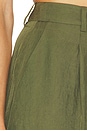 view 6 of 6 SHORT PLISSÉ FLUIDE in Forest Moss
