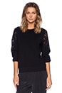 view 1 of 3 Treston Lace Detail Sweater in Black