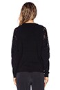 view 3 of 3 Treston Lace Detail Sweater in Black