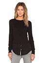 view 1 of 4 Mikaela Thermal Pullover in Black