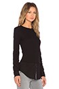 view 2 of 4 Mikaela Thermal Pullover in Black