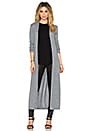 view 1 of 3 Torina Long Cardigan in Heather Grey