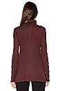 view 3 of 4 Eliezer Ribbed Turtleneck in Garnet