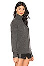 view 2 of 4 Drop Shoulder Turtleneck in Gray