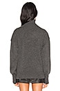 view 3 of 4 Drop Shoulder Turtleneck in Gray