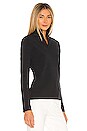 view 2 of 4 Zip Up Turtleneck in Black