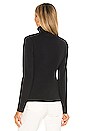 view 3 of 4 Zip Up Turtleneck in Black