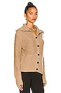 view 2 of 4 Turtleneck OW Cardigan in Beige Canvas