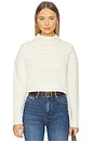 view 1 of 4 Cable Yoke Pullover in Ivory