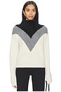 view 1 of 4 Chevron Yoke Sweater in Ivory Multi
