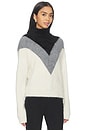 view 2 of 4 Chevron Yoke Sweater in Ivory Multi