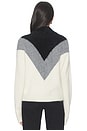 view 3 of 4 Chevron Yoke Sweater in Ivory Multi