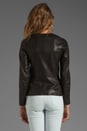 view 3 of 4 Ford Enora Lamb Leather Jacket in Black