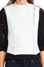 view 5 of 6 Magazine Tatia Leather Vest in White