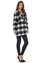 view 3 of 4 Cafe Coat in Black & White