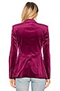 view 3 of 4 Power Velvet Blazer in Electric Pink