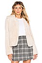 view 1 of 4 Faux Rabbit Luxe Jacket in Linen Sand