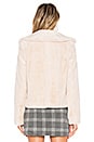 view 3 of 4 Faux Rabbit Luxe Jacket in Linen Sand