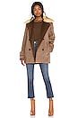 view 1 of 4 Utility Fur Peacoat in Camel Multi
