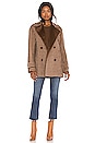 view 2 of 4 Utility Fur Peacoat in Camel Multi