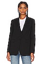 view 2 of 5 Rolled Sleeve Blazer in Black
