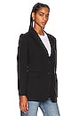 view 3 of 5 Rolled Sleeve Blazer in Black