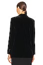 view 4 of 5 Slim Tailored Velvet Jacket in Black