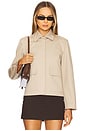view 2 of 5 Patch Boxy Jacket in Soft Taupe