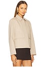 view 3 of 5 Patch Boxy Jacket in Soft Taupe