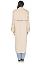 view 4 of 4 Oversized Double Button Trench in Soft Taupe