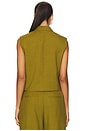 view 4 of 5 Peak Double Breasted Vest in Avocado