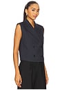 view 2 of 4 Peak Double Breasted Vest in Nocturne Navy