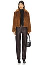 view 5 of 5 Faux Fur Jacket in Wood