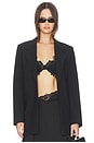 view 1 of 4 Relaxed Slash Blazer in Black