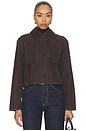 view 2 of 5 Crop Trench Jacket in Cacao