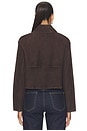 view 5 of 5 Crop Trench Jacket in Cacao