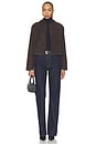 view 6 of 5 Crop Trench Jacket in Cacao