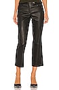 view 1 of 4 Leather Bristol Crop Pant in Black