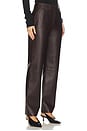 view 2 of 6 Straight Classic Leather Pant in Cacao