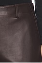 view 6 of 6 Straight Classic Leather Pant in Cacao