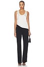 view 5 of 6 Straight Slim Pants in Black