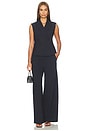 view 6 of 6 Classic Pleated Trousers in Deep Navy