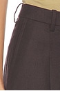 view 7 of 6 Wide Pleated Trouser in Cacao