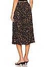 view 3 of 4 Sunburst Midi Skirt in Dark Brown Multi
