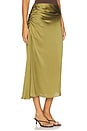 view 2 of 6 Side Ruched Skirt in Avocado