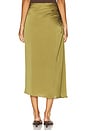 view 4 of 6 Side Ruched Skirt in Avocado